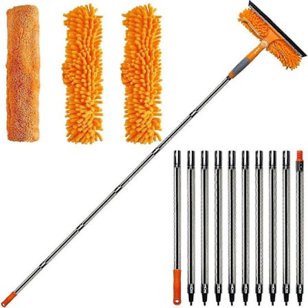 Vindusvaskesett med høy rekkevidde over 6 meter for innendørs og utendørs bruk 1-3,6 meter