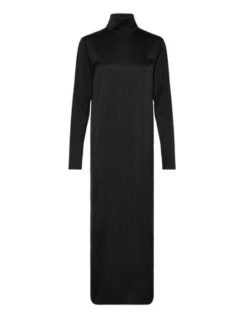 Filippa K Turtleneck Satin Dress - Black - 38