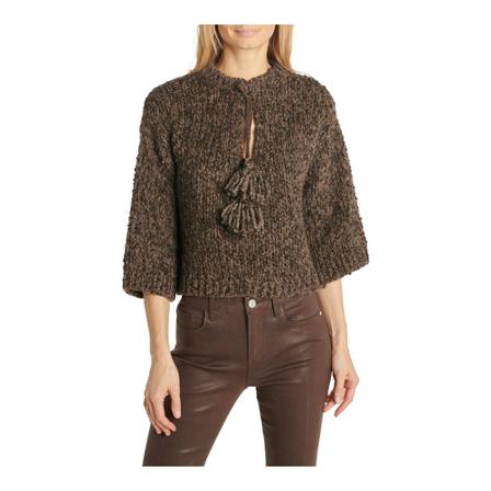 Momoni, Round-neck Knitwear Bruin, Dames, Maat:M