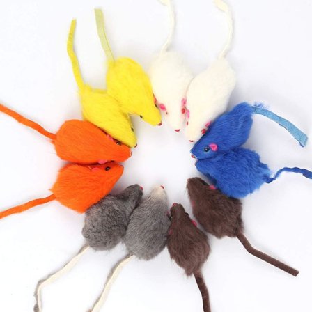 Bluelves Kissalelu, 12 kpl Sateenkaari Kissalelu Hiiri, Pehmo Kissalelu