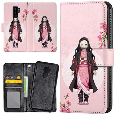 Samsung Galaxy S9 Plus - Plånboksfodral/Skal Anime