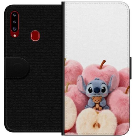 Kompatibel Tegnebogsetui til Samsung Samsung Galaxy A20s Farverig collage med futuristiske pigegruppe karakterer, hjerter og glitter i moderne pop og