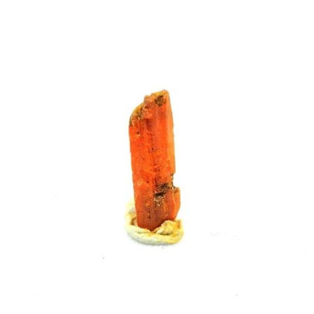 Stenar och mineraler. Crocoite. 1,21 ct. Adelaide Mine, Dundas, Tasmanien, Australien.
