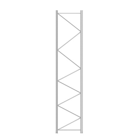 Gavl til pallereol, H5000 D1100 mm, 12500 kg