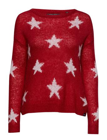 Mylee Star Knit Red Superdry