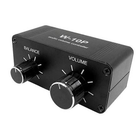 3,5 mm RCA Bärbar Volymkontroll Förförstärkare W-10P Stereo Dubbelkanal Stereo Audio Mini Bal