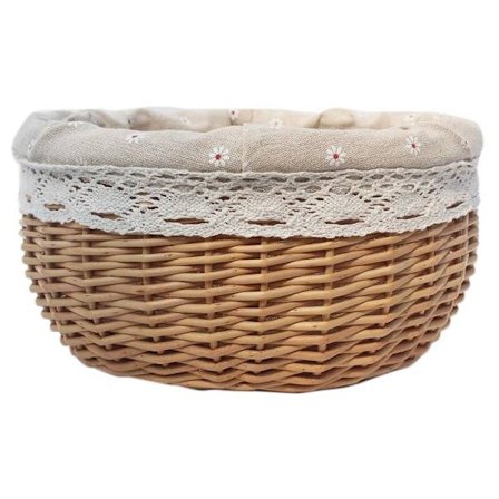 Daisy Mønster Flet Kurv Opbevaringskurv Frugt Snack Opbevaringsboks Picnic Kurv Udendørs Bryllupsdekoration Desktop Dekoration