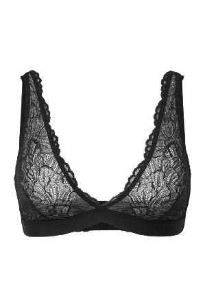 Avelie Lingerie Spetstopp EVITA Bh Svart XL