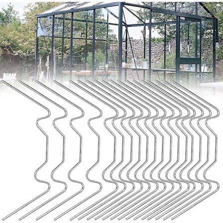 Pakke med 100 Drivhusklemmer i Rustfrit Stål - Drivhusklemmer med Rustfrit Stål Reservedele til Drivhus