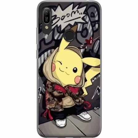 Huawei Y6 (2019) Genomskinligt Skal Pokemon
