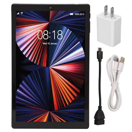 Android 10.0 Tablet 10 tommer 4GB RAM 64GB ROM 128GB Udvidbar Octa Core 2.5GHz Dual SIM IPS Skærm 5G Dual Band 100 240V