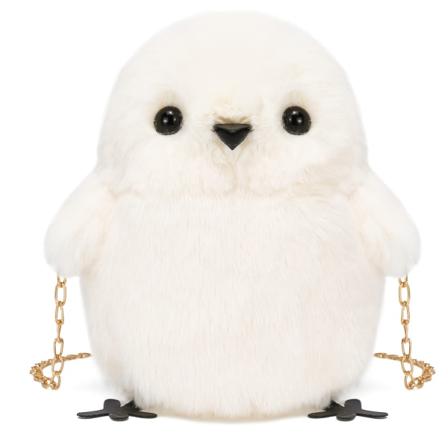 Kvinner Søt Plysj Crossbody Bag Elegant liten skulderveske Mobil lommebok for jenter - Perfet