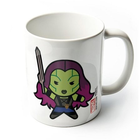 Marvel Kawaii Gamora Mug En Storlek Vit/Lila/Grön