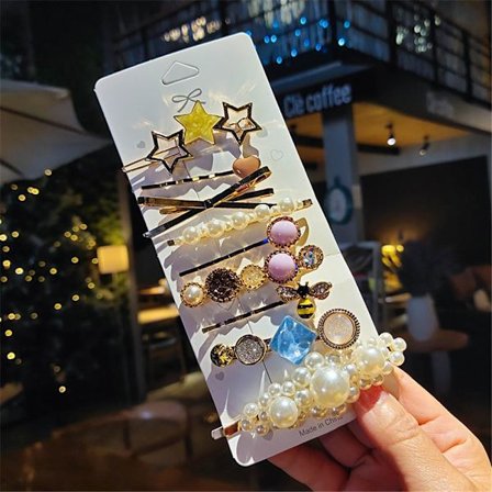 Mordely Diverse Hårklämmor Set Pearl Headpiece