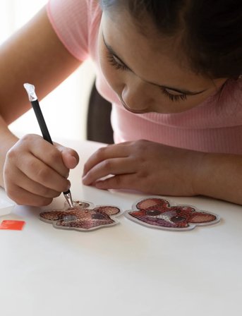 Micki Leksaker M & H Diamantmålning Med Nyckelring - Multi/patterned - ONE SIZE