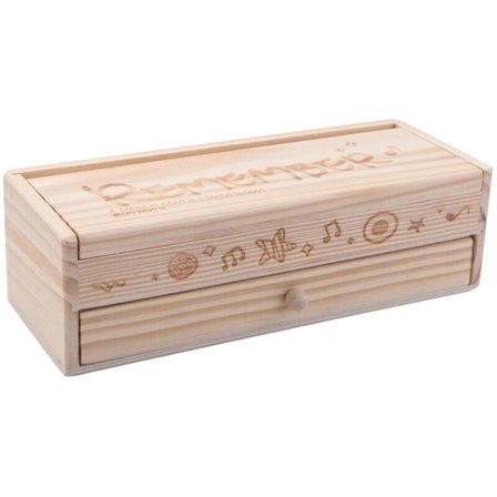 Multifunktionel træblyantsæske med tavle fra Wood Color School