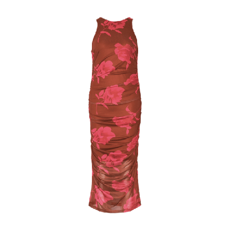 Noella Leanna Dress - Cassie Brown Print Klänningar Dam Brun XS