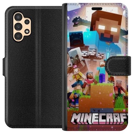 Kompatibelt Plånboksfodral till Samsung Samsung Galaxy A13 Minecraft