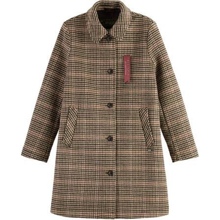 Scotch & Soda Single-Breasted Frakke Brun, Dame Uldfrakker