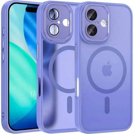 Skyddshölje - BOOLING - för iPhone 17 - Stötresistent - Blå Silikon - Trådlös Laddare