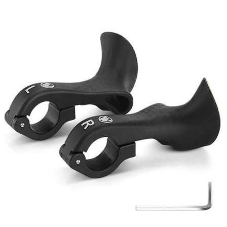 Sykkelstyreender Ergonomiske Sklisikre MTB Terrengsykkelstyreender for 21,8-22,8 mm Styre [DB]