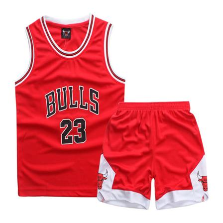 Michael Jordan Nr 23 Baskettröja Set Bulls Uniform för barn och tonåringar Röd XS (110-120CM) Red XS (110-120CM)