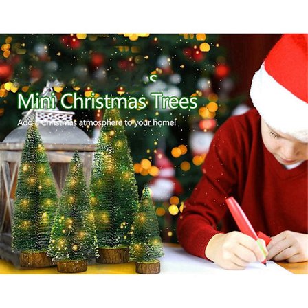 Litet Julgran med Ljus, 4 Storlekar Julbordsdekoration Perfekt för Julhelgen Inomhus-lingling}