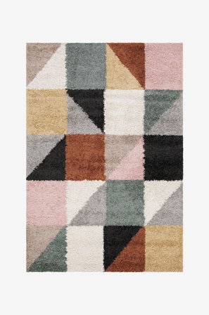 KM Home - Ryatæppe Portland - Flerfarvet - Luv- & ryatæpper - 140X200 - Fra Homeroom