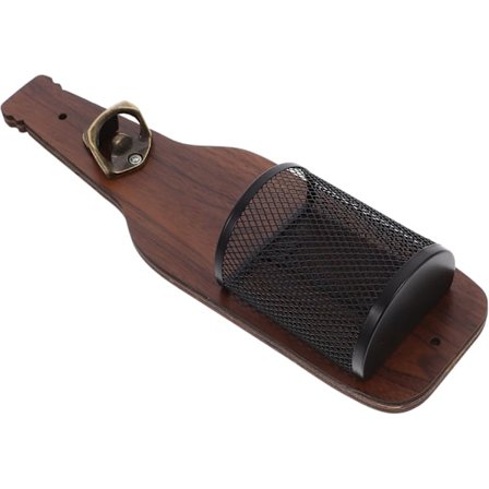 Vintage-pullonavaaja korkinkerääjällä, puinen seinään asennettava oluttynnyri-pullonavaaja, ihanteellinen miehille ja oluen ystäville