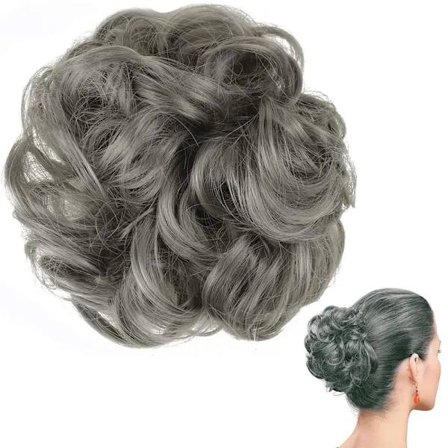 Scrunchie-hiustenpidennys / Hiuspanta / Nuttura - Harmaa harmaa