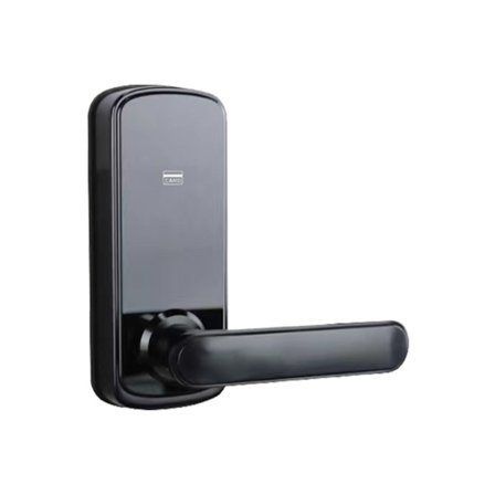 Yksinkertainen lukko älylukko RFID-kortilla ja mekaanisella avaimella, yhteensopiva hotellien ja kotien kanssa Black