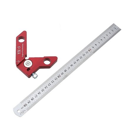 Træbearbejdning Scribe Tool Center Finder XY lineal