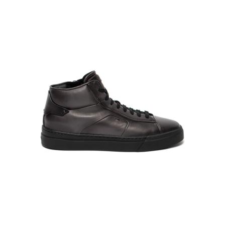 Santoni - Sneakers - Svart - Herr - Storlek: 43 1/2 Eu, Herr, Storlek: 43 1/2 EU