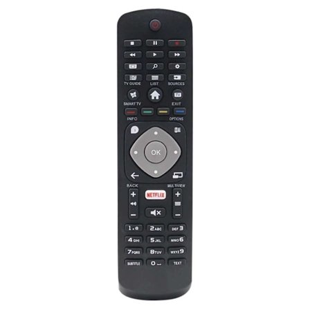 Philips Smart TV -kaukosäädin Netflixillä - Universaali musta - Perfet