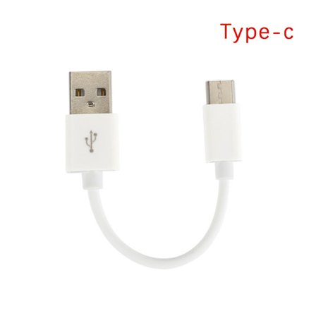 Typ C Micro USB -kabel 10cm Kort Snabbladdning För Telefon USB D