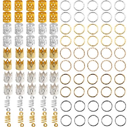 100 stk. Metal Afrikanske Hår Ringe Perler Dreadlocks Rør BH onesize