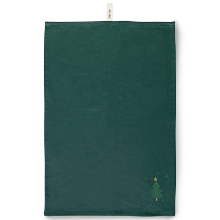 Juna Christmas Fable keittiöpyyhe 50 × 70 cm, vihreä