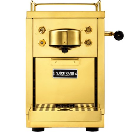 Sjöstrand coffee The Original kapselmaskin, mässing | Kaffe > Kapselmaskiner | Bagaren och Kocken