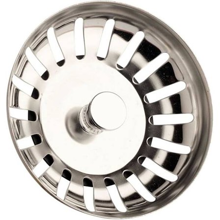 Ruostumattomasta teräksestä valmistettu keittiön tiskialtaan suodatin, halkaisija: 78 mm