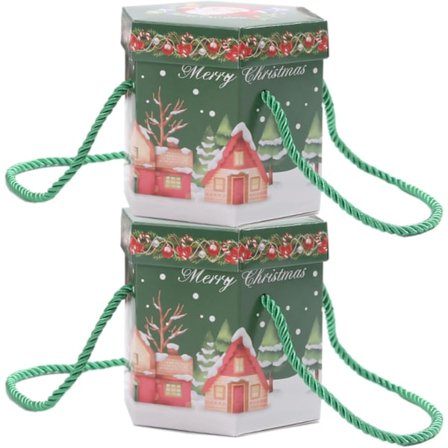 20/30 st Julklappsaskar Julaftons Presentaskar, Julbords Presentaskar, Jul Papper Godisaskar