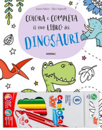Colora e completa il tuo libro dei dinosauri Anton Poitier