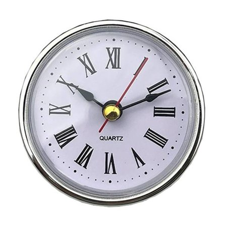 Enkelt innebygd klokkehode håndverksklokke SØLV 2 2