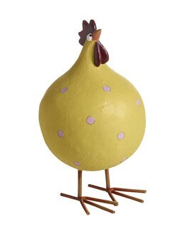 Høne Poppy på ben Gul