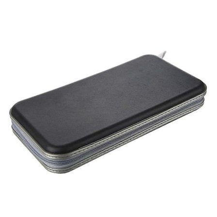 80 Disks Album CD DVD Bære Etui Taske Tegnebog Opbevaringsholder Hård Boks - Sort