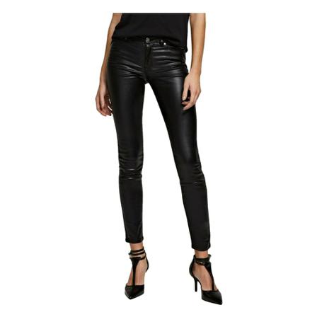 Karl Lagerfeld, Pantalon Pitillo Metalizado Zwart, Dames, Maat:W28