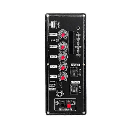 7.4v Forsterkerkort Firkantet Dans 2x10w Høytalerforsterker Støtter Bluetooth Aux U-disk 5-8inch Høytaler DIY Hjemmekino