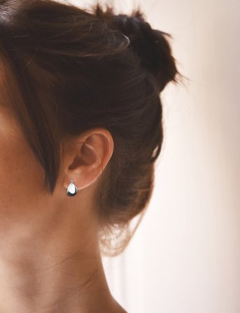 Drakenberg Sjölin Lakeside Drop Studs - Silver - ONE SIZE