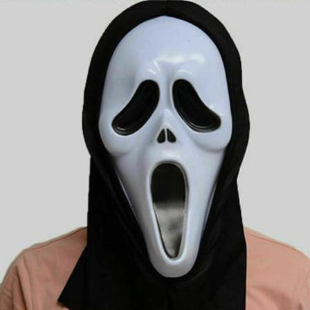 Skrik Mask Skräck Halloween Skräck Ond Klänning