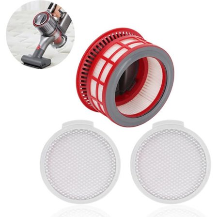 Front bomuldsfilter og 1 bagerste HEPA-filter til Roborock H7 ledningsfri kompatibel støvsuger - Støvsugerfilter