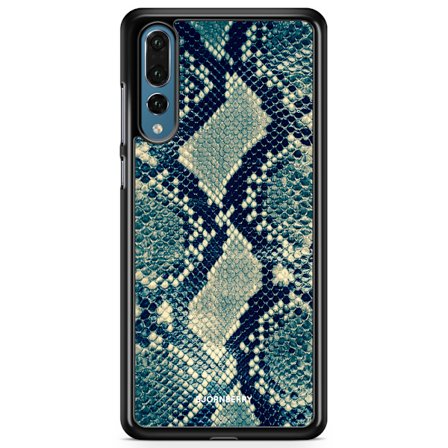 Bjornberry Skal Huawei P20 Pro - Blå Ormskinn